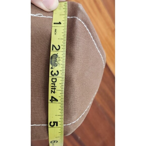 L.L.Bean Boat and Tote Canvas Bag Small White Brown Monogram CMA Made in USA - Picture 11 of 14